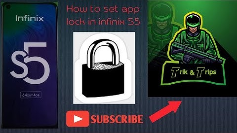 How to set app lock on infinix S5 mobile?