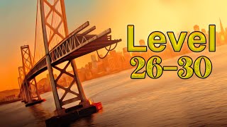 Bridge construction simulator level 26 to 30 | Bridge construction gameplay