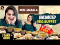   3000     unlimited veg buffet at 199  desi masala  aishwarya vinay