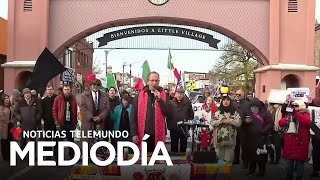 Líderes religiosos y ciudadanos protestan contra las redadas en Chicago | Noticias Telemundo