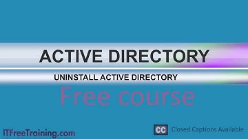 MCITP 70-640: Uninstalling Active Directory