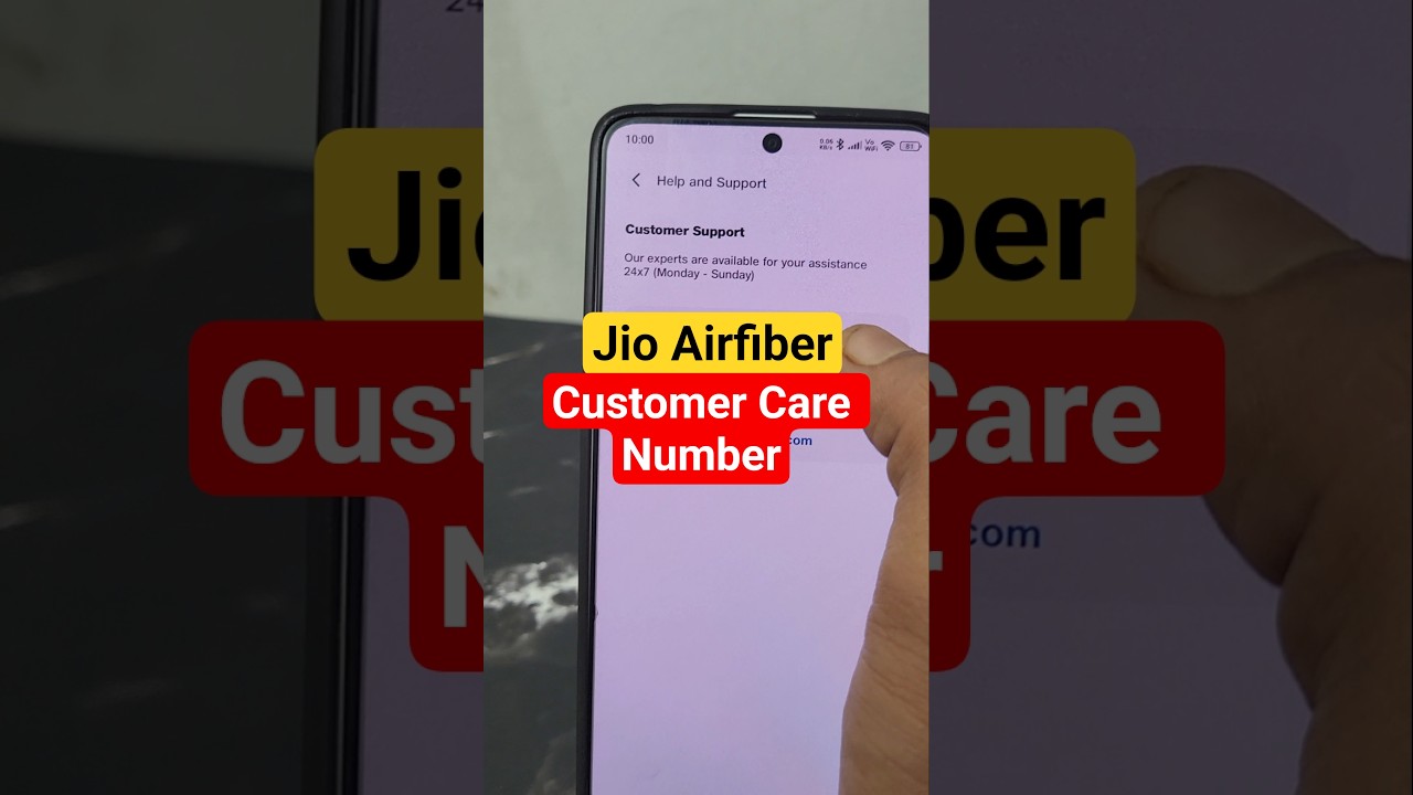 jio airfiber customer care number 