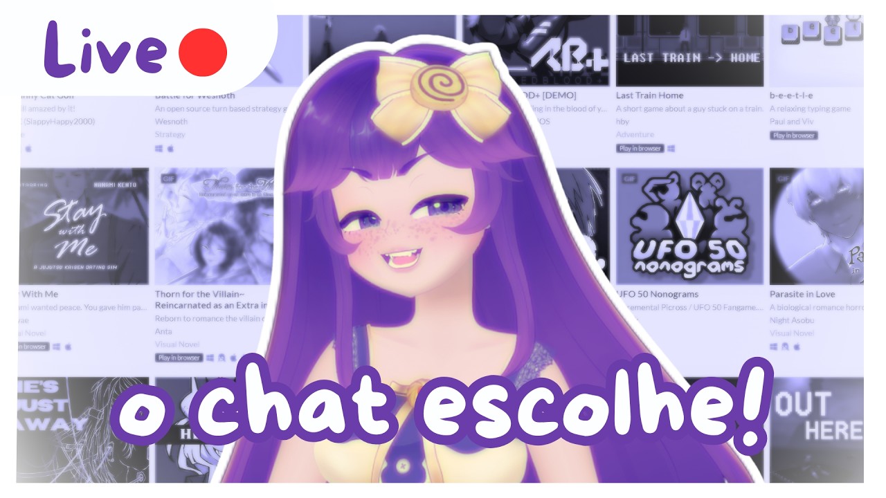 [VTUBER] (16+) o chat escolhe o jogo! ⋆౨ৎ˚⟡