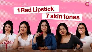 Colour Theory Testing Red Lipstick On 7 Different Skin Tones Sundar Challenges