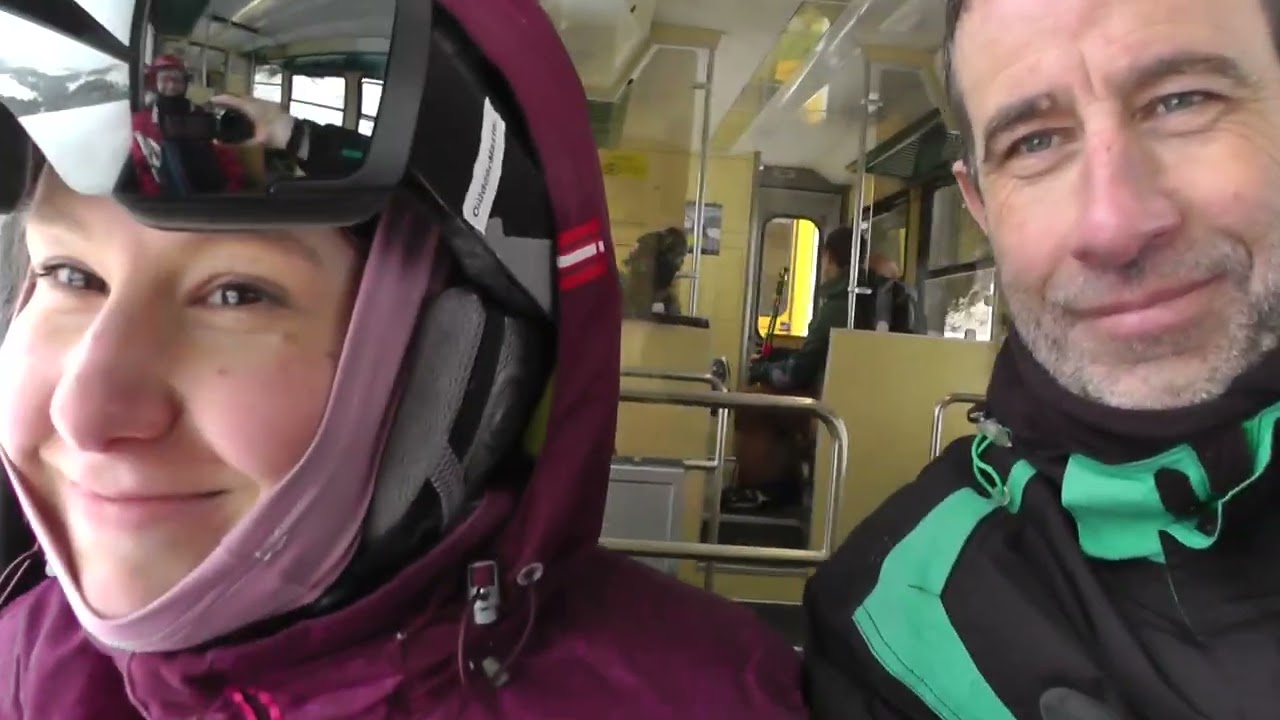 Skiing in Lauterbrunnen, Switzerland - March 2023