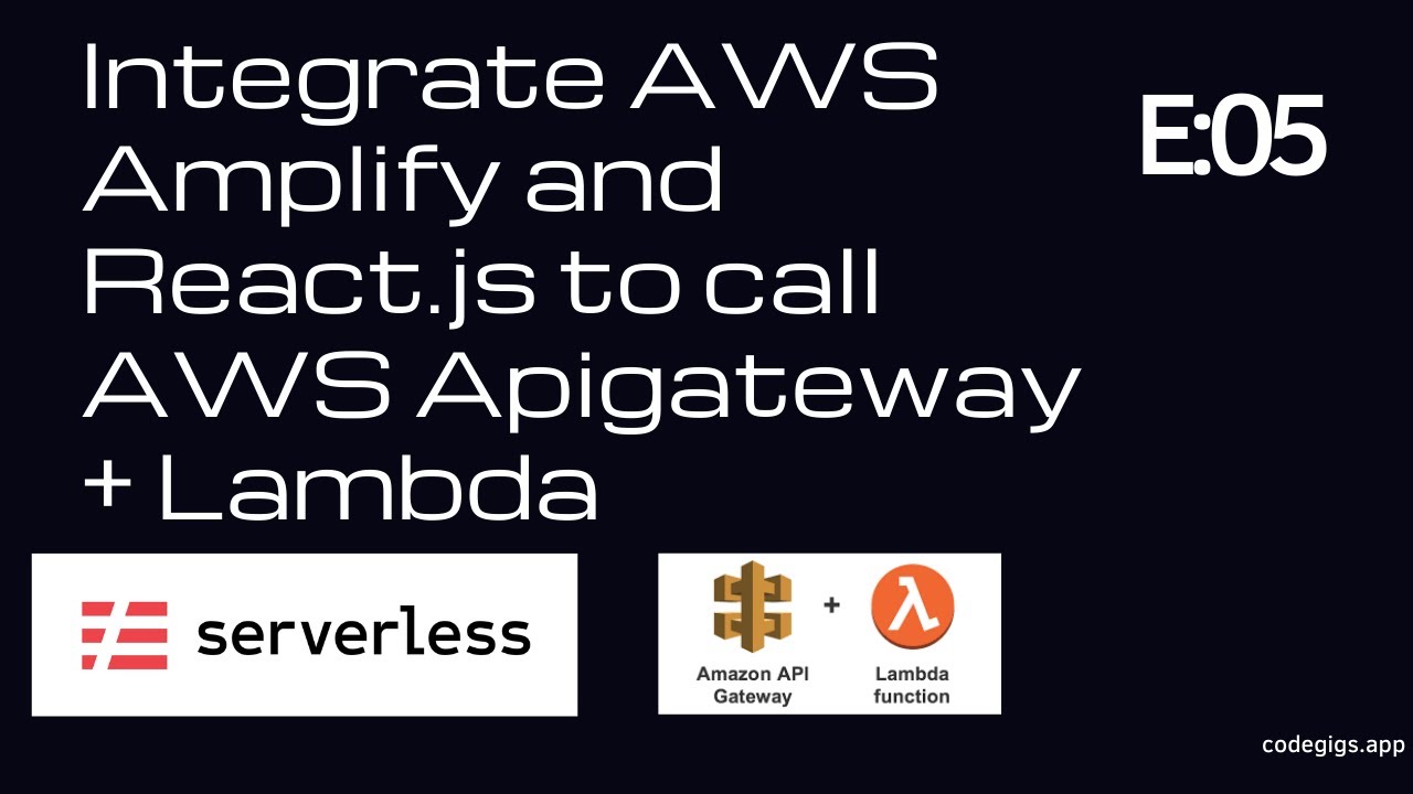 E5: Integrate AWS amplify with React js - YouTube
