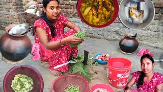 Traditional RICE and FISH CURRY Recipe || FISH FRY Recipe Cooking In Village || The Traditional Life
