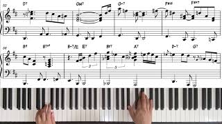 Wave(Jobim) - bossa nova solo piano |보사노바 피아노 혼자치기 어렵지 않아요 |악보sheet music