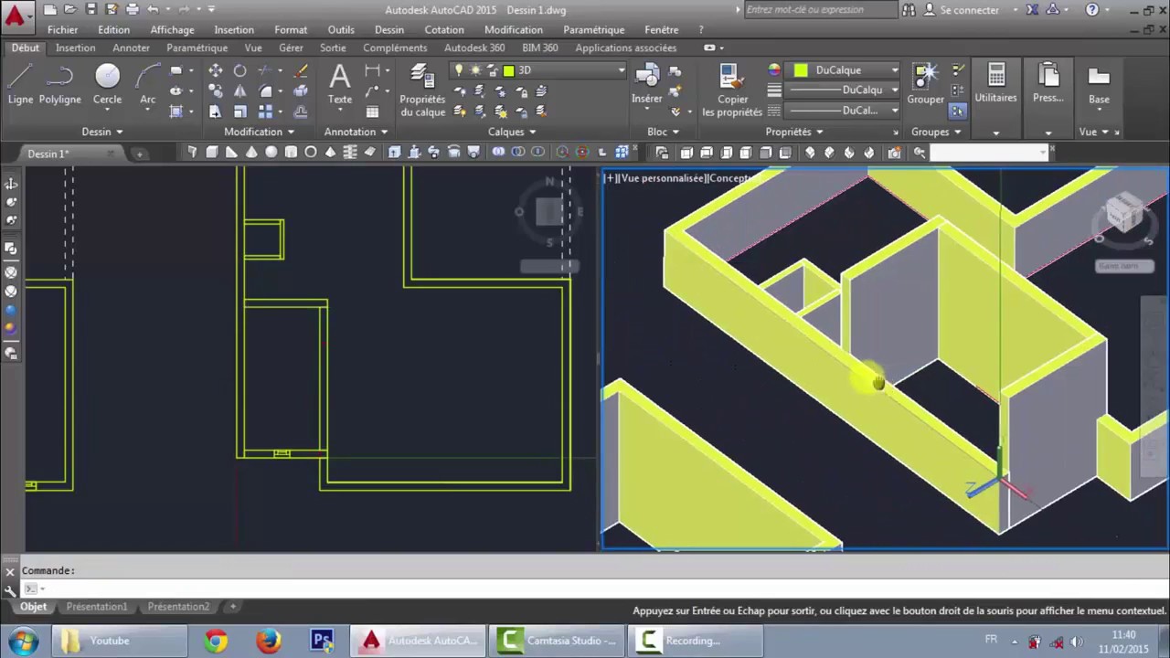 25 Cours Autocad  3D  partie 3 YouTube