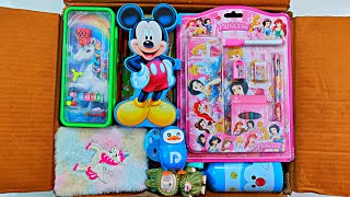 Unboxing Unique Stationery 📚, Pencil Box, Notebook, Eraser, Stationery Set, Sharpener, Geometry, Pen