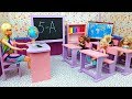 Barbie school morning routine first lesson