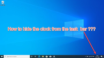 How to Hide Clock and date Icon from the Taskbar Windows 10
