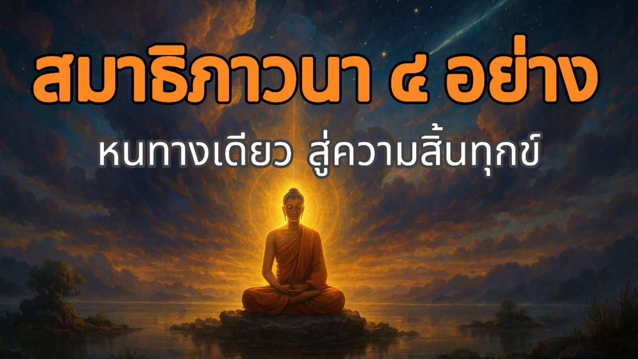 สมาธิภาวนา ๔ อย่าง…หนทางเดียวสู่ความสิ้นทุกข์ | ธรรมะจากพระไตรปิฎก