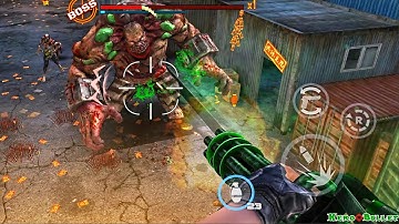 DEAD TARGET: Zombie Offline - TOXIC MINIGUN VS GIANT ZOMBIE BOSS Shooting Games Android Gameplay