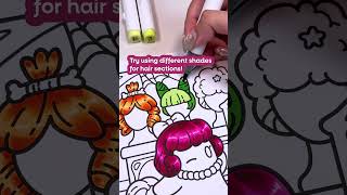 ✨️ Ghost Wig Shop - Hair and Shading Tips | Spooky Life Coloring Book by Jade Summer