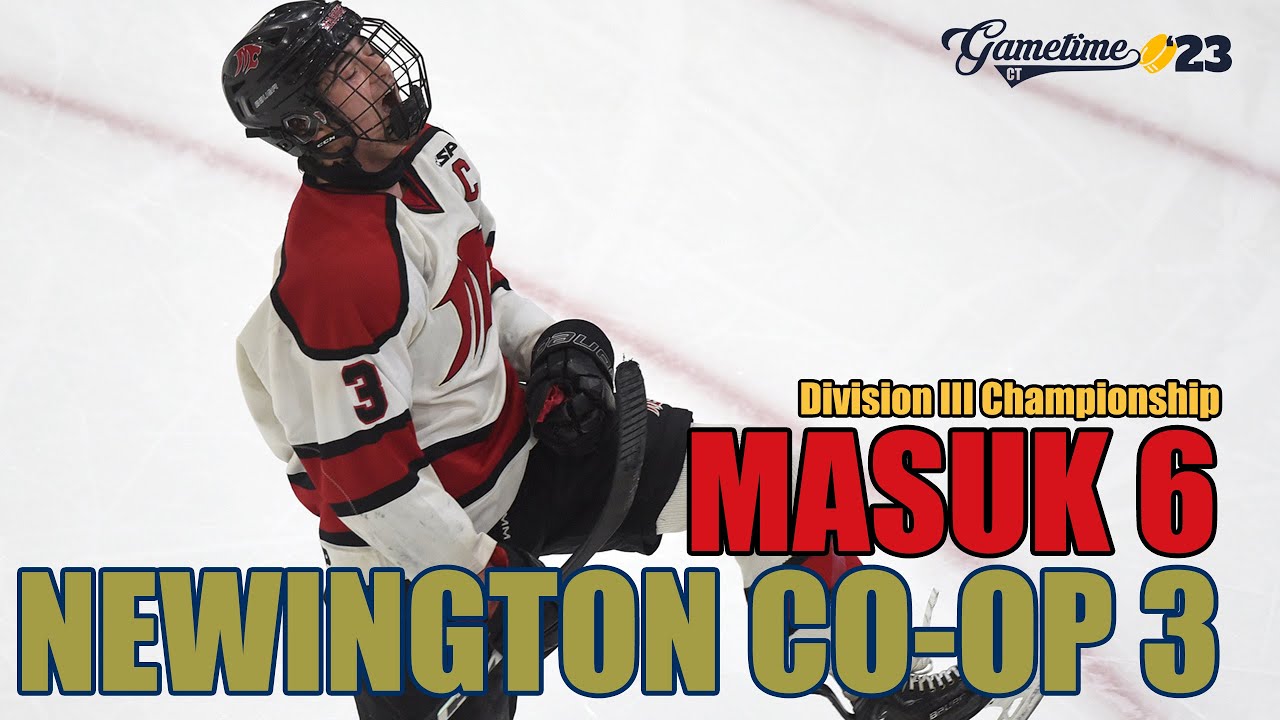 Masuk routs Newington co-op, capturing Division III ice hockey title, first in program history