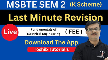 Msbte | Fundamentals of Electrical Engineering | FEE | K-Scheme | Toshib Tutorials