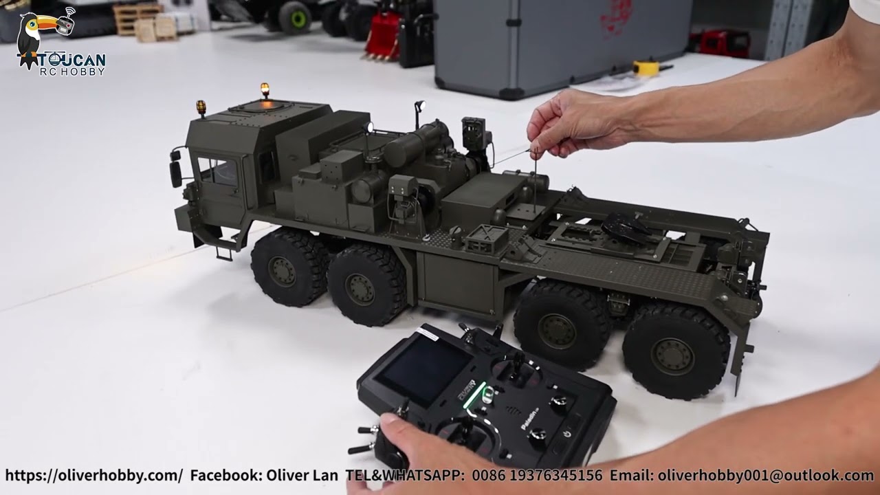 Инструкция по эксплуатации металлической военной транспортной машины 8*8 1/14 SLT56 см. в разделе...