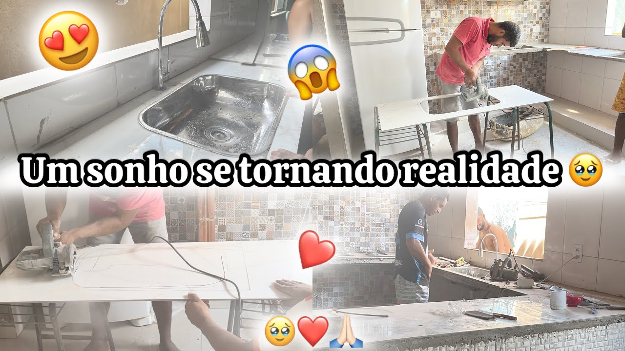 UM SONHO SE TORNANDO REALIDADE🥹MINHA TÃO SONHADA BANCADA 🥹❤️