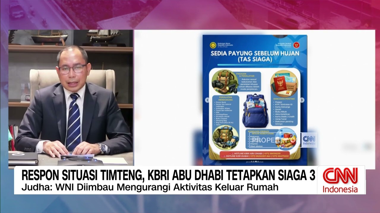 Respon Situasi Timteng, KBRI Abu Dhabi Tetapkan Siaga 3