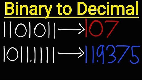 Convert Binary To Decimal