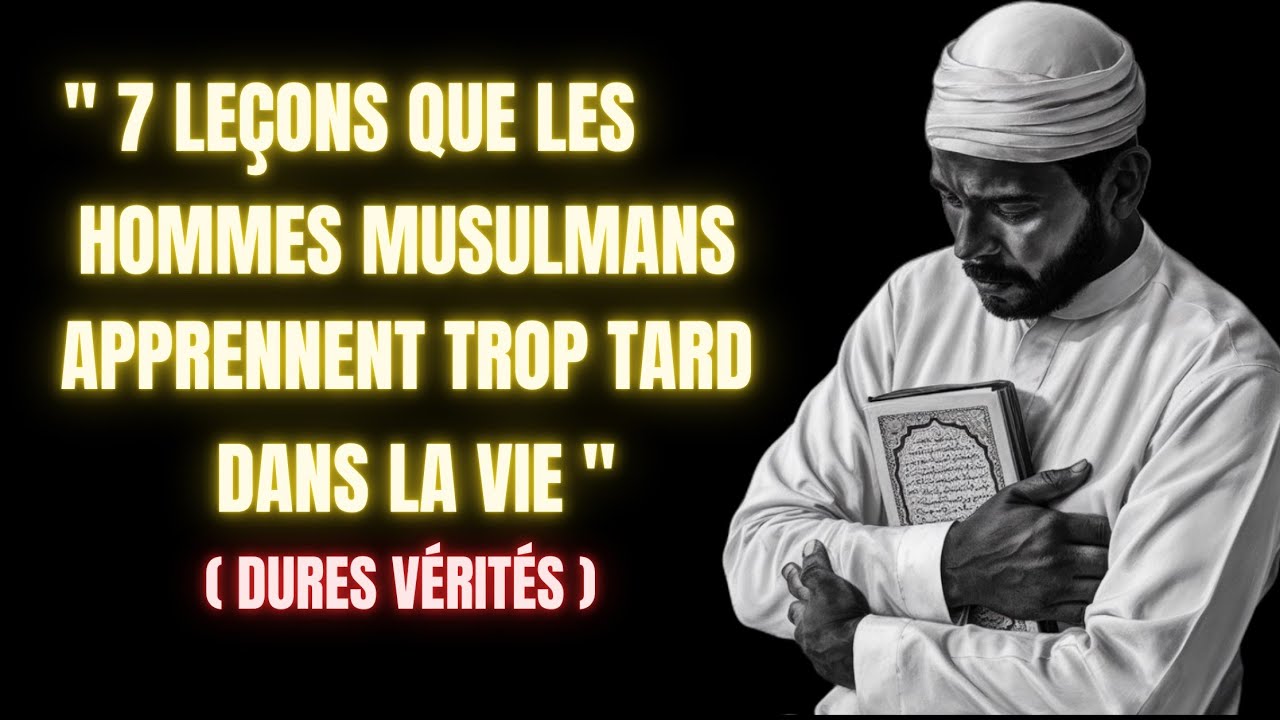 7 Leçons Que Les Hommes Musulmans Apprennent Trop Tard Dans La Vie ( Dures Vérités)