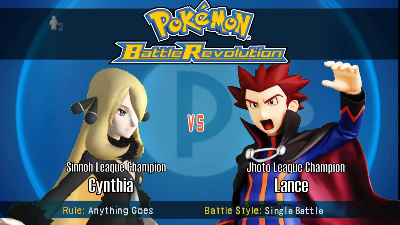 Pokémon Battle Revolution | Cynthia vs Lance | Battle Against Champions