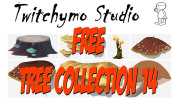 Free Tree Collection 14 Props for CTA4 from free Vector Graphic | Cartoon Animator 4