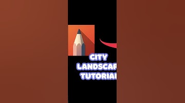 City drawing easy | Landscape drawing in sketchbook app #landscape #sketchbook #tutorial #drawing