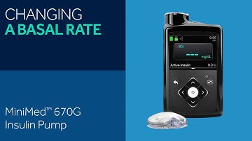 How to Change a Basal Rate in Manual Mode on a MiniMed™ 670G System