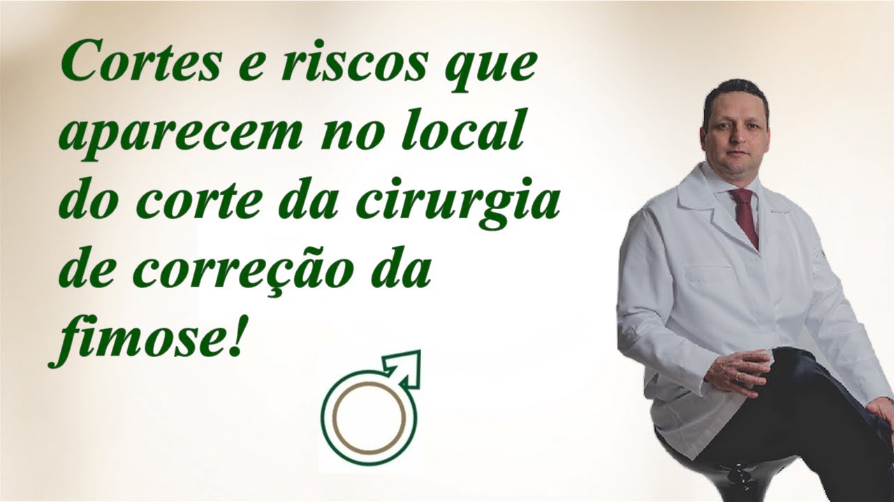 Cortes e linhas que aparecem na pele onde que foi costurada na recuperação de uma cirurgia de fimose