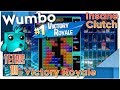 Tetris 99 - Insane Clutch Victory Royale with Crazy T-Spins