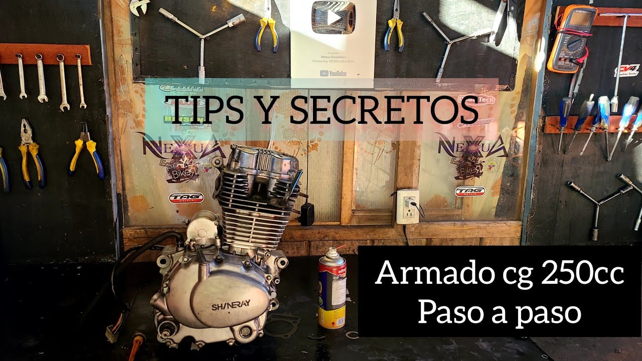 Ensamble COMPLETO Motor Cg250cc /Paso a paso  [Armado a MI MANERA]