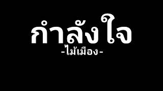 กำลังใจ : ไม้เมือง