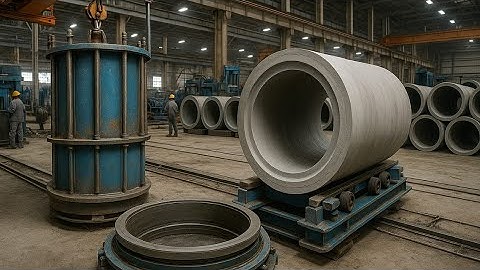 How Cement Pipes Are Made — Amazing Industrial Process for Construction