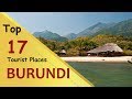 Burundi top 17 tourist places  burundi tourism