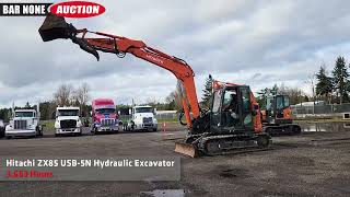 Hitachi ZX85 USB-5N Hydraulic Excavator - YouTube