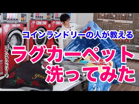 ラグカーペット洗ってみた【コインランドリーの人が教える】