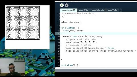 Generación de Laberintos. Recursive Backtracker (Processing)