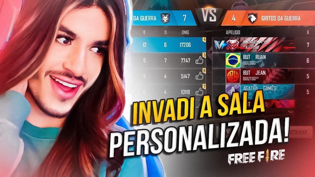 INVADI UMA SALA PERSONALIZADA! | Andy Ferreira - Free Fire