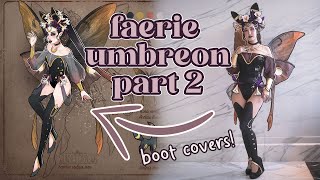 Faerie Umbreon Part 2 - Making boot covers and a mesh shirt for a sunsetdragon Pokemon group