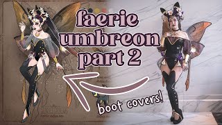 Faerie Umbreon Part 2 - Making boot covers and a mesh shirt for a sunsetdragon Pokemon group