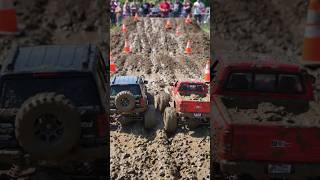 Mini Monsters: RC Trucks Mud Racing Challenge! 🔴 VS ⚫#RCTrucks #MudBogging #RCRacing #MudRace #pets