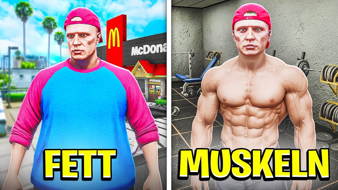 FETT zu MUSKELN UPGRADEN in GTA 5 RP!