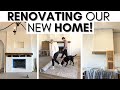 RENOVATING OUR HOME (PART 5) || MOUNTING OUR MANTEL BEAM || REFINISHING OUR CABINETS || MOVING IN!