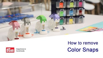 How to remove color snaps by Prym Vario Creative Tool (VCT)
