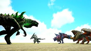 Ark Survival - GODZILLARK vs ALL MHW MONSTERS [Ep.694]