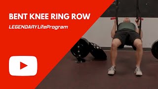 Bent Knee Ring Row