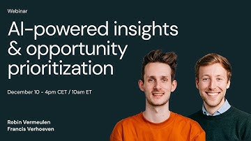 Webinar: AI-powered consumer insights and opportunity prioritization