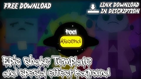 Template avee player epic shake V.4 and spesial effect baground||free download template